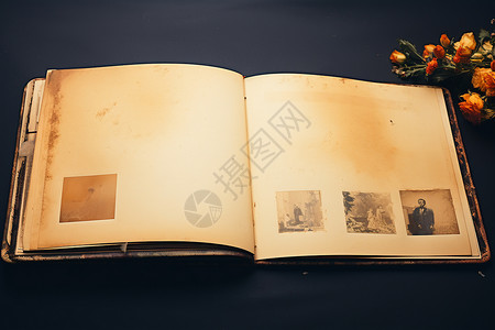 磨损的复古相册背景图片