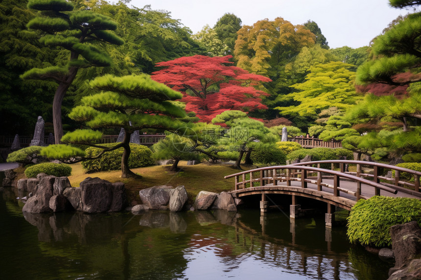 日本的公园植物图片