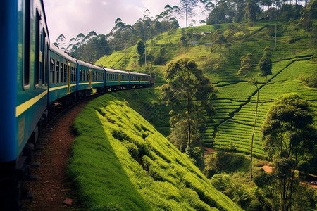 斯里兰卡的火车高清图片