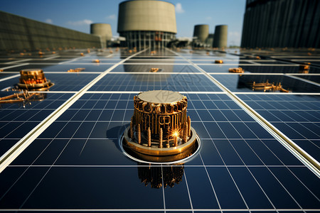 工业太阳能电池板图片