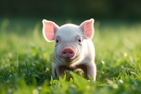 好奇心的小猪宝宝图片