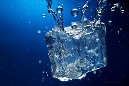冷冻饮料夏天流动的水滴设计图片