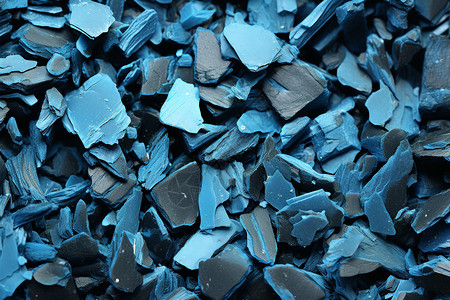 可回收的蓝色橡胶材料高清图片