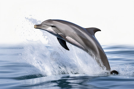 深海中的海豚背景图片