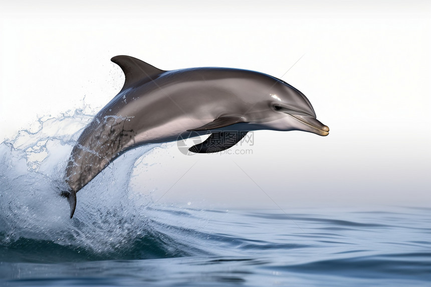 俏皮可爱的海豚图片