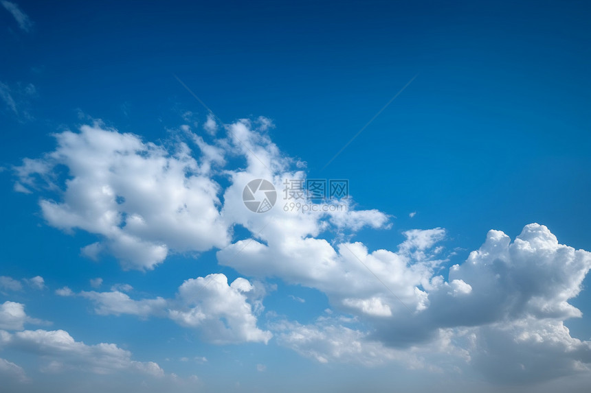 天空中的白云景观图片