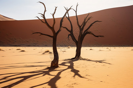 孤独炎热的沙漠图片