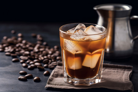 冰滴咖啡机美味的冰咖啡背景