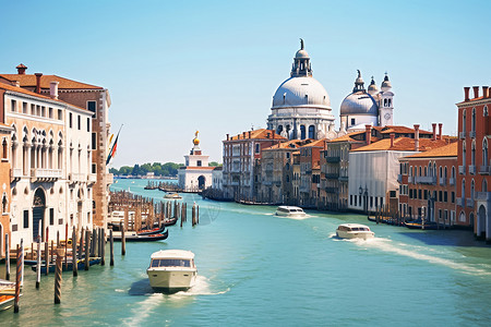 美丽的威尼斯水城景观高清图片