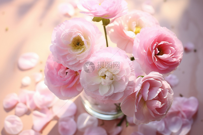 美丽的粉色花朵图片