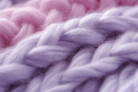 羊毛纤维手工针织的羊毛围巾背景