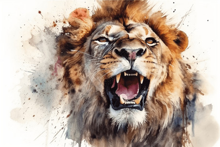 非洲野生狮子背景图片