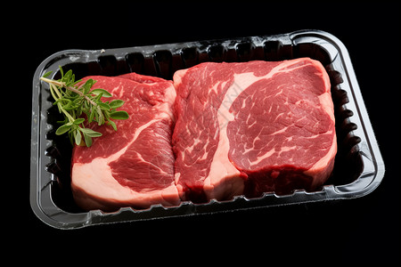 生鲜包装生鲜冷冻的新鲜牛肉背景
