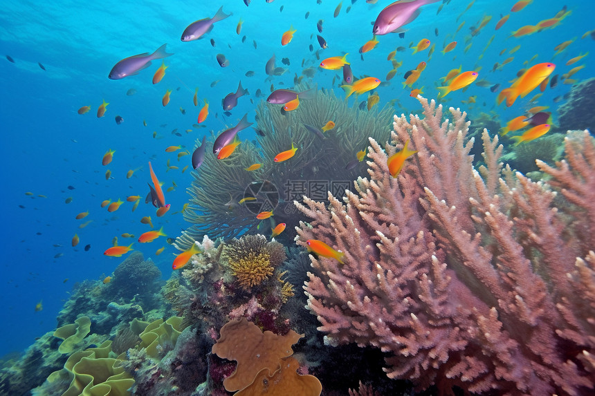 海底的珊瑚图片