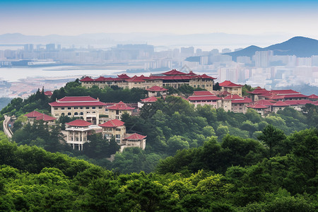 别墅住宅风景背景图片