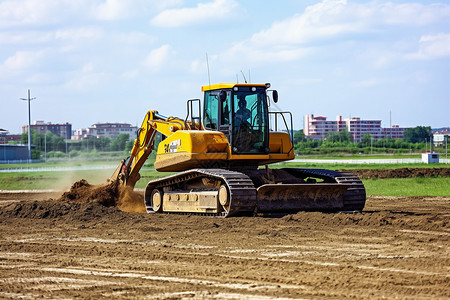 户外建筑工地的施工现场图片