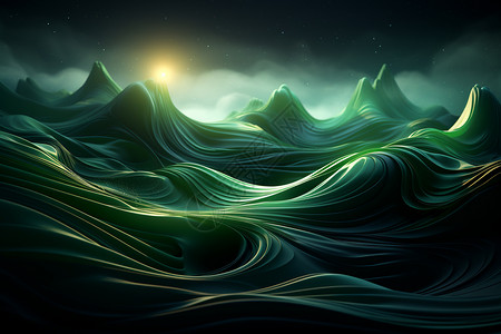 抽象自然波浪流体图片