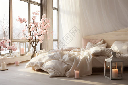 床垫设计素材豪华的卧室设计背景