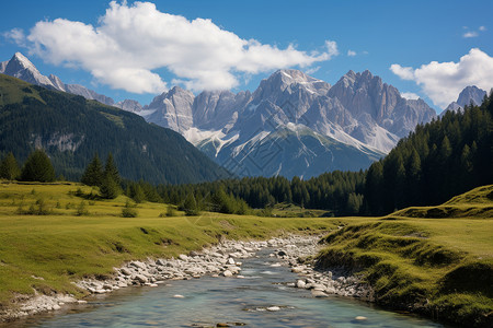 巴伐利亚阿尔卑斯山美丽的欧洲自然景色背景