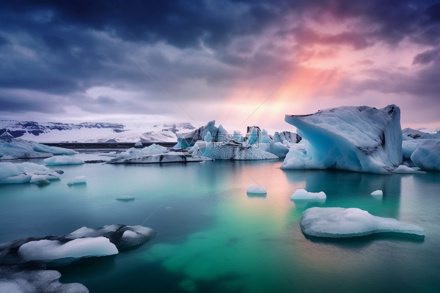 冰岛壮观的景色图片