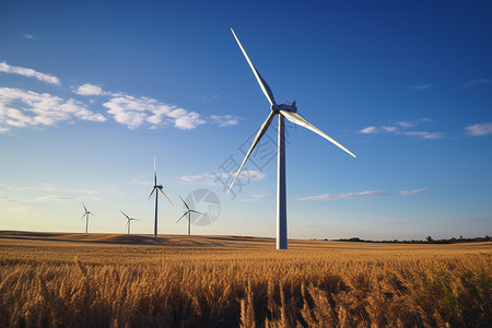 新能源风力发电风车高清图片