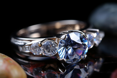 奢华钻石奢华的钻石戒指背景