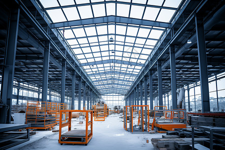 工厂的钢结构建筑图片
