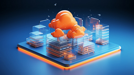 云存储图标互联网云存储概念图标设计图片