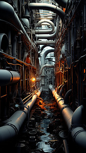 水管网城市建筑地下管道网设计图片