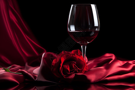 玻璃杯子中的葡萄酒图片