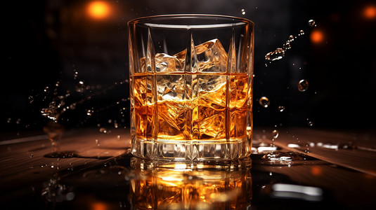 一杯威士忌背景图片