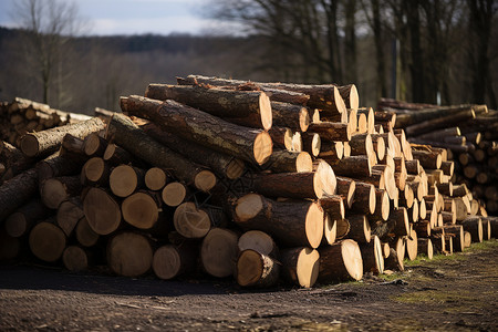 大型木材加工厂背景图片