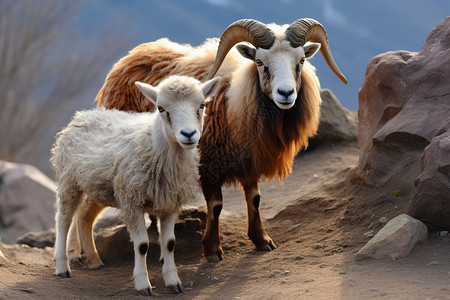 高原地区的野生羚羊高清图片