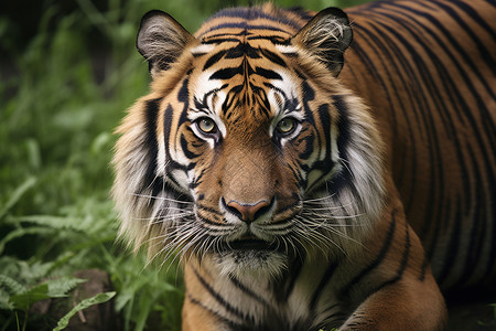 美妆好物种草濒危物种的老虎背景