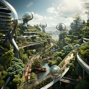 绿色科技未来城市图片