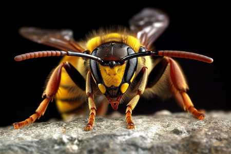 野生的昆虫大黄蜂背景图片