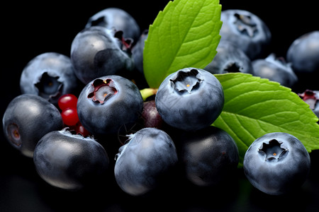 成熟的水果蓝莓图片