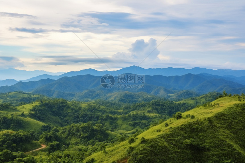 美丽的山脉风景图片