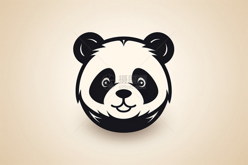 Q版卡通熊猫插图图片