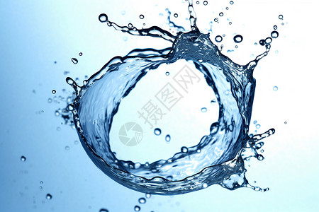 圆圈水飞溅成圆圈的水设计图片