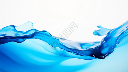 创意流动蓝色液体背景图片