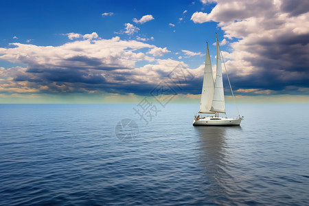度假帆船海景游艇图片