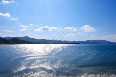 海平面太阳美丽的海平面背景