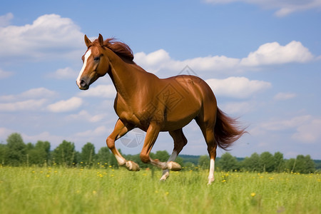 奔跑的马儿背景图片