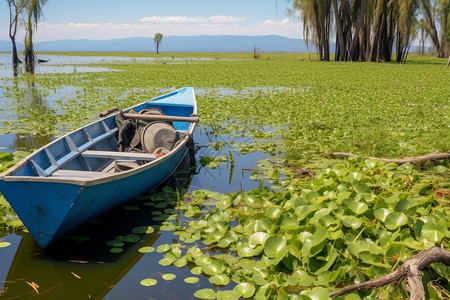 奈瓦沙湖的水葫芦高清图片