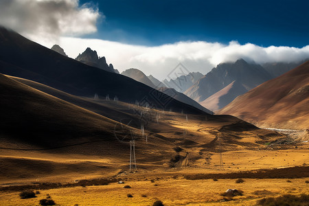 美丽的高原山脉景观图片