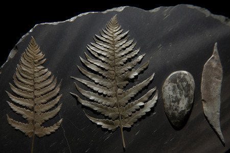 植物的化石图片