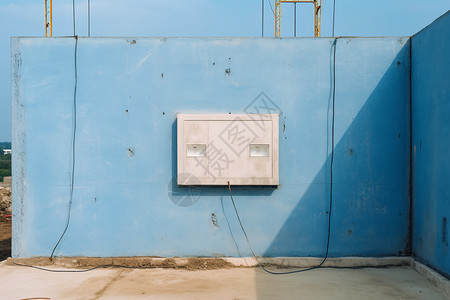 建筑工地的电表箱高清图片