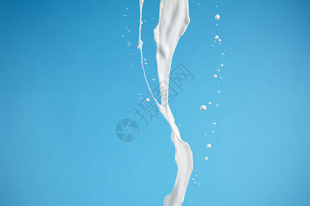 果汁飞溅效果白色的牛奶设计图片