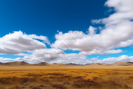 自然的蓝天白云背景图片